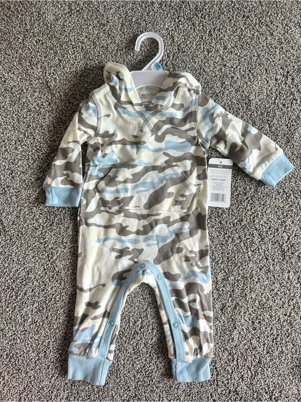 NWT Rashti & Rashti Baby Hooded Camo Romper 6M